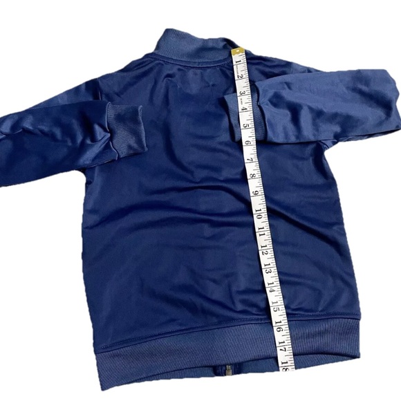 Hurley Kids Full Zip Track Jacket Size 7 Blue Green Checkered Logo Boys Athletic - Picture 4 of 5